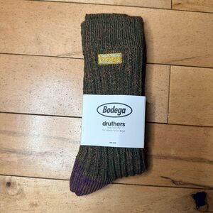 Bodega Druthers Men's Casual Socks in Brown and Purple